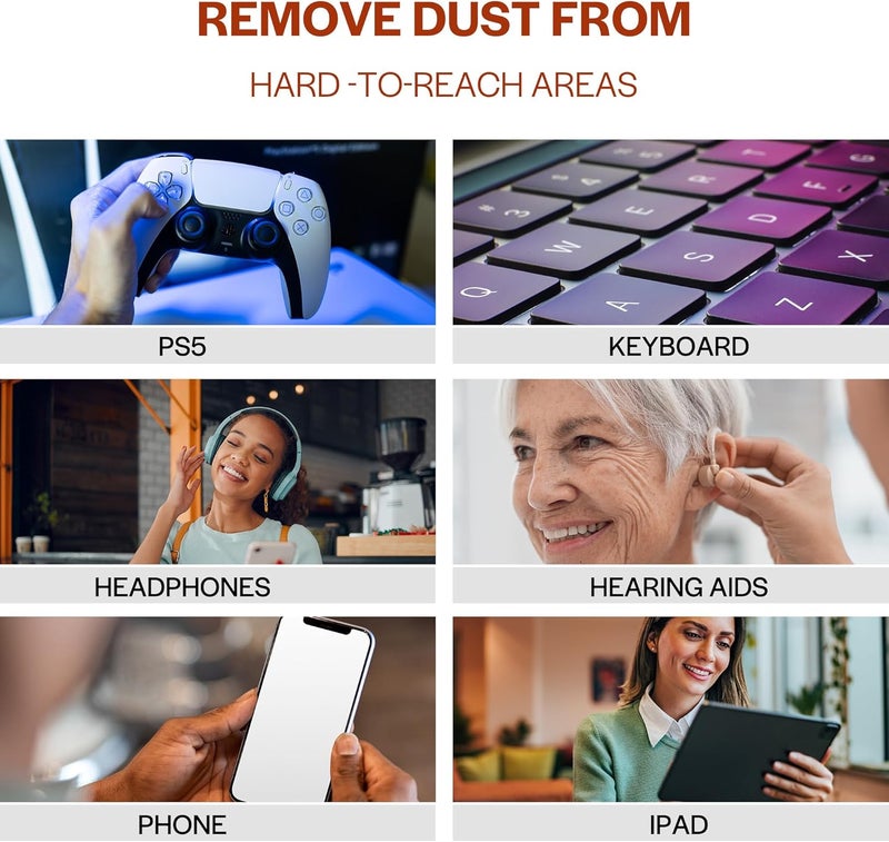 iDuster Keyboard Cleaner Air Spray - Canned Air for PS5, Computer, PC, Keyboard, Electronics, 3PCS(10oz) - Image 4